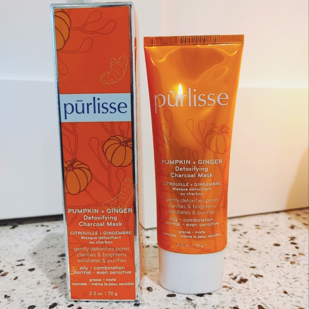 Purlisse Pumpkin + Ginger Detoxifying Charcoal Mask 70ml